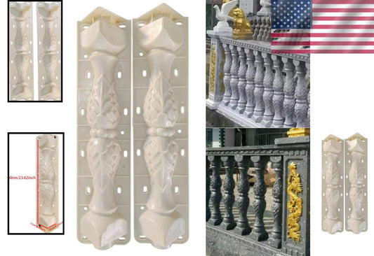 Durable PVC Balustrade Mold for Garden & Patio - Easy DIY Casting Solution