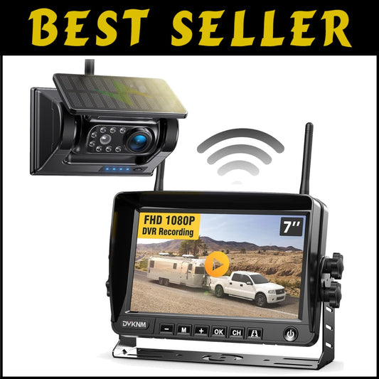 Rechargeable Wireless 1080P Rear View Camera System with Night Vision