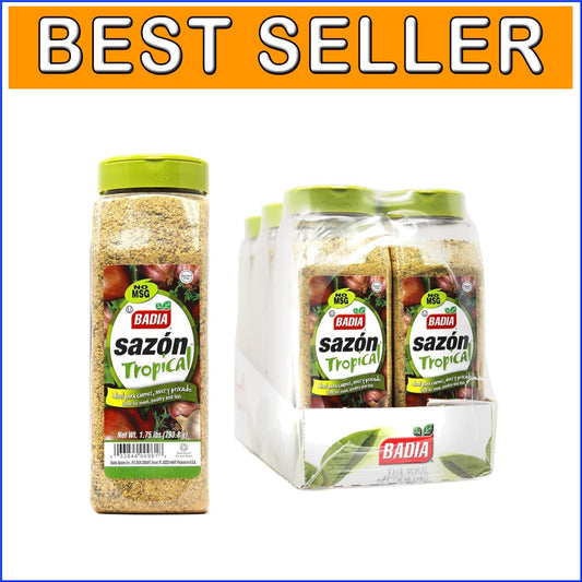 1.75 lb Pack of 6 Sazon Tropical - Kosher Seasoning for Flavorful Cooking