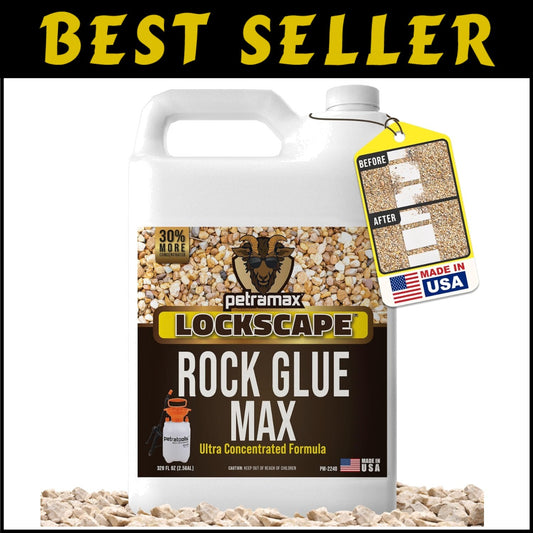 Powerful 2.5 Gallon Rock Glue - Easy Spray Application for Durable Landscaping