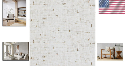 Easy to Use Beige Grasscloth Wallpaper - 17.7'' x 394'' Moisture-Proof Solution