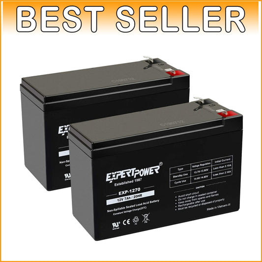 Portable 12V 7Ah Sealed Lead Acid Battery - Ideal for Scooters & Emergency Use