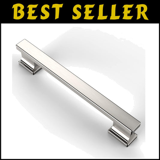 Stylish 20 Pack Brushed Satin Nickel Kitchen Drawer Pulls - Easy Installation