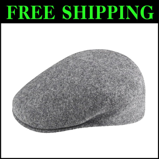 Ergonomic Wool 504 Cap - Stylish Flat Crown for Cold Weather in Moonstruck