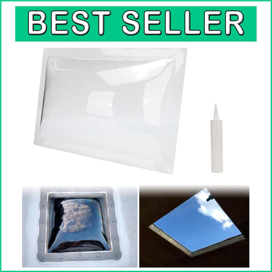 Durable Polycarbonate RV Skylight Dome 18"x26" - Weather-Resistant, Easy Install
