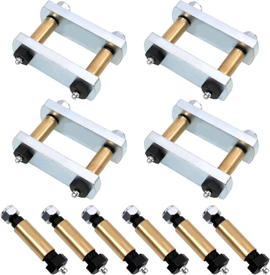 Rugged 3.125" Shackle Upgrade Kit for Enhanced RV Performance on Rough Roads