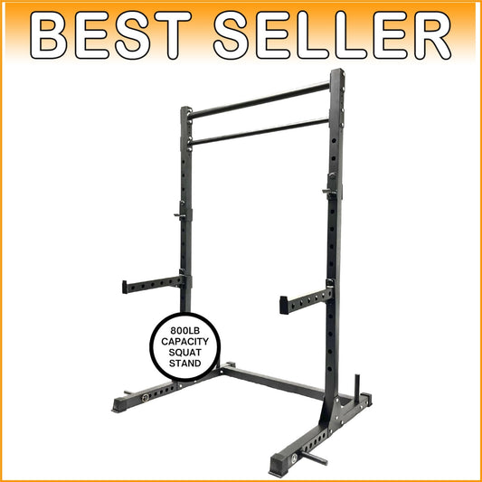 Versatile Adjustable Power Cage Weight Rack for Full-Body Strength Training