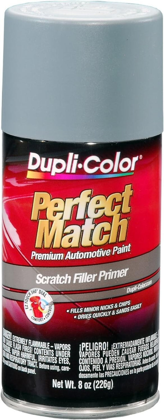 Perfect Match Gray Scratch Filler Primer - 8 oz. Aerosol, Quick-Dry - Pack of 6