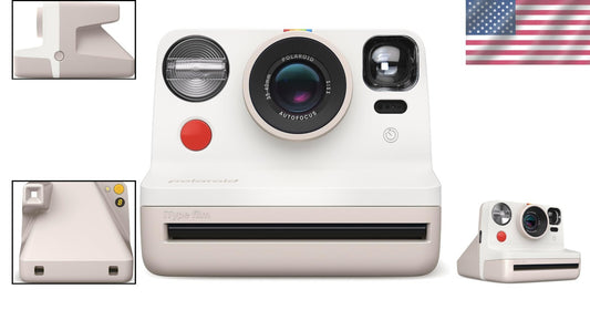 Now I-Type Instant Film Camera - 2nd Gen in Vintage White, Compact Design