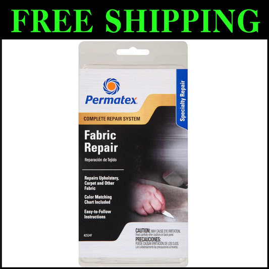 Complete Fabric Repair Kit in Assorted Colors - Perfect for Home & Automotive