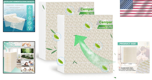 Easy Installation Humidifier Wick Filters - Dual Pack for Enhanced Air Quality