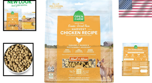 Nutritional Freeze-Dried Dog Food: Harvest Chicken Flavor for All Life Stages