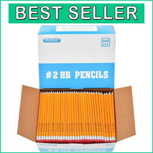 Efficient 500-Count Pre-Sharpened HB Pencils for Adults - Perfect for Offices