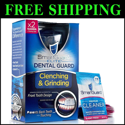 Premium Dental Guard Night Guard for Grinding with Travel Case & 60-Day Cleaners