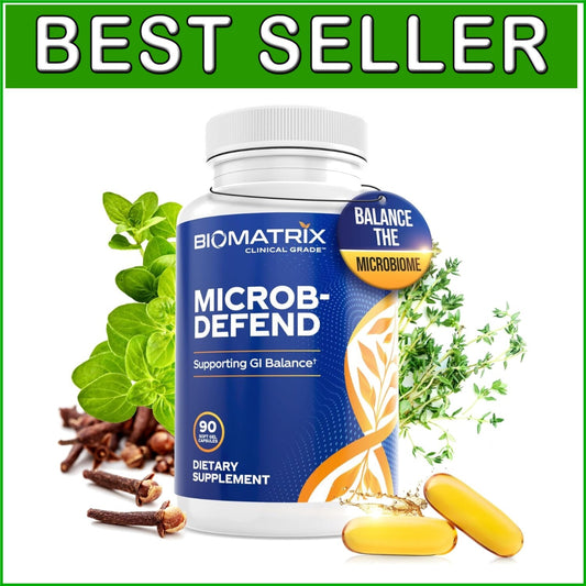 Essential Oil Blend Digestive Softgels - Thyme, Oregano & Clove for Gut Balance