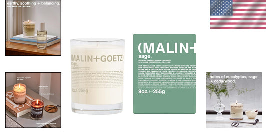 Eucalyptus Scented Candle - 60 Hours Long-Lasting Luxury Wax Blend, 9oz