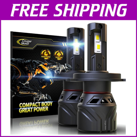 Durable 9003/H4 Off-Road Fog Light Bulbs - 50,000 Hour Lifespan - Pack of 2