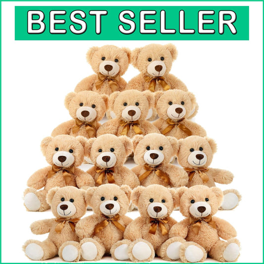 Adorable 13Pcs Bulk Soft Teddy Bears - Perfect for Celebrations & Events