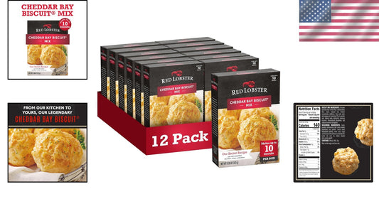 Cheddar Bay Biscuit Mix (Pack of 12) - Just Add Cheddar for Delicious Biscuits!