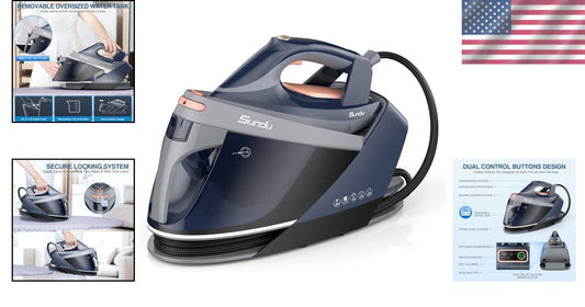 Versatile 1800W Ceramic Steam Iron with Auto Shut-Off & Self-Cleaning Feature