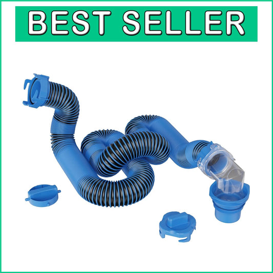 Durable 20 Ft RV Sewer Hose with Leak-Proof Design - Enhanced Camping Experience