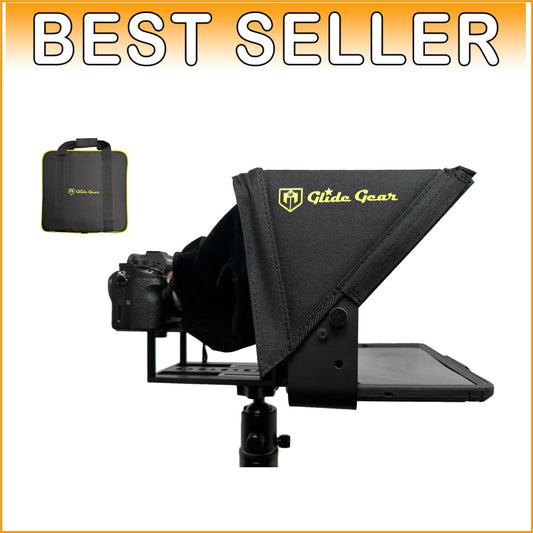 Adjustable iPad/Tablet Teleprompter with 70/30 Glass & Carry Case - No Assembly