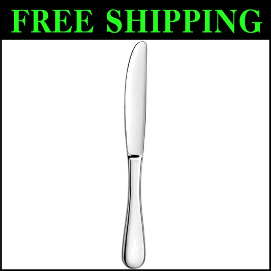 Set of 12 Elegant 9.15-Inch Stainless Steel Dinner Knives - Corrosion Resistant