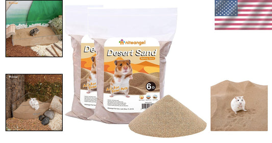 12lb Natural Bath Sand - Dust-Free Solution for Hamsters, Mice & Gerbils