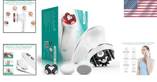 Rechargeable Electric Massage Machine for Body Sculpting - Waterproof & Portable