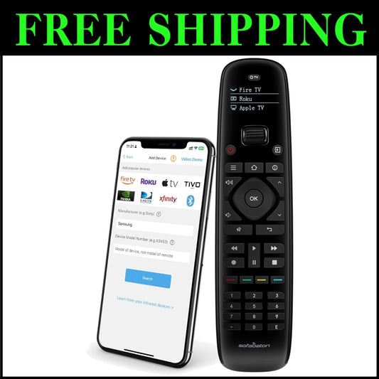 All-in-One Universal Remote with OLED Display - Smart Control for 15 Devices