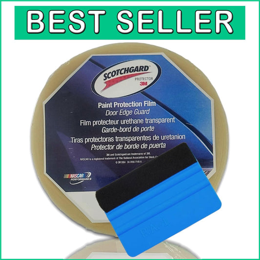 Clear Door Edge Paint Protection Film Roll - 0.4in x 10yd, UV & Water Resistant