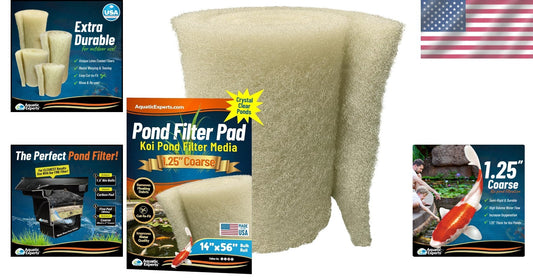 Bulk 1.25 Inch Coarse Pond Filter Media - Perfect for Healthy Koi Environments