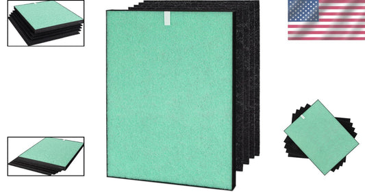 One-Year Replacement Filter Set with True HEPA & Carbon Filters for Allergies