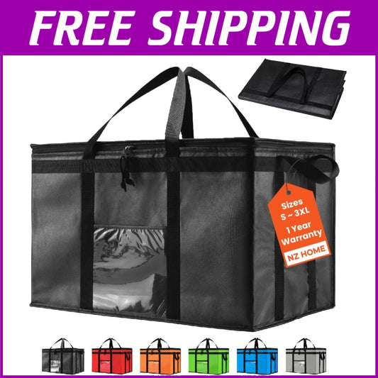 Durable Insulated Food Carrier with Heavy-Duty Zipper - Great for Any Adventure
