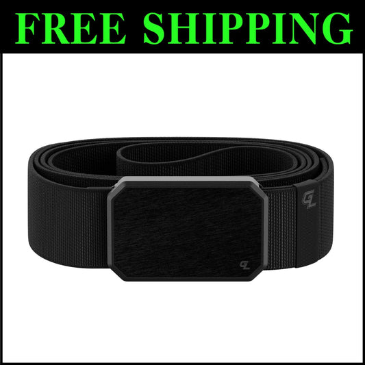 Groove Belt Men's Stylish Stretch Nylon Belt with Magnetic Aluminum Buckle