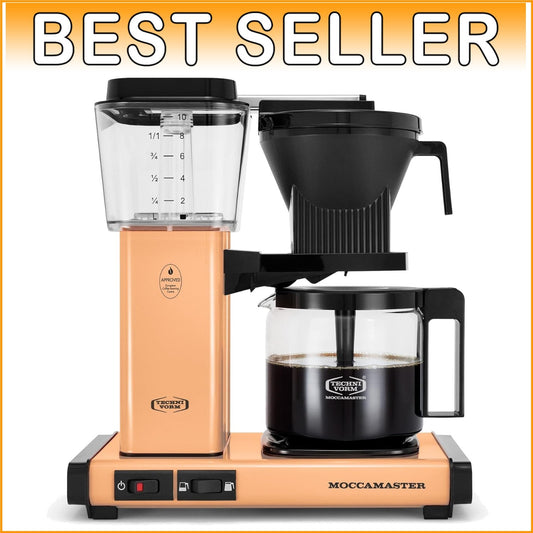 Apricot 10-Cup Drip Coffee Maker with Auto Shut-Off for Effortless Brewing