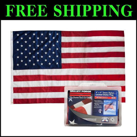 Show Your Patriotism with 5' x 8' Made in USA American Flag - Durable & Stylish