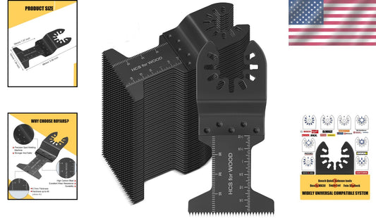 Efficient 50pcs Quick Release Oscillating Blades for All Your DIY Projects