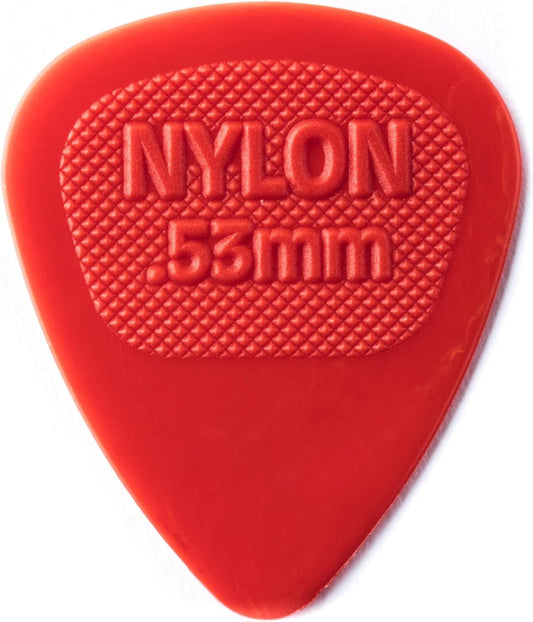 Dunlop 72 Pack Red Nylon Guitar Picks - Thin .53mm for Superior Playability