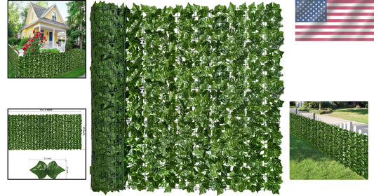 Stunning 157.5x59in Artificial Ivy Hedge Privacy Fence - Indoor/Outdoor Decor