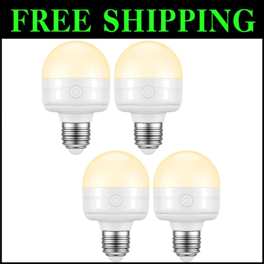 Versatile 8W Rechargeable LED Bulbs with Remote & Color Temperature Control