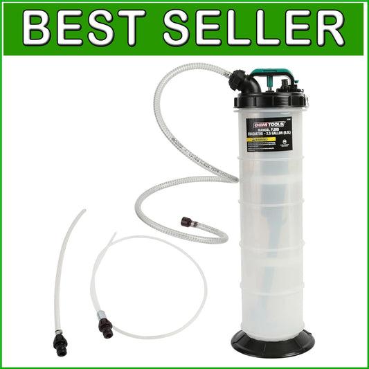 2.5 Gallon Manual Fluid Extractor with 5ft Suction Hose for DIY Mechanics