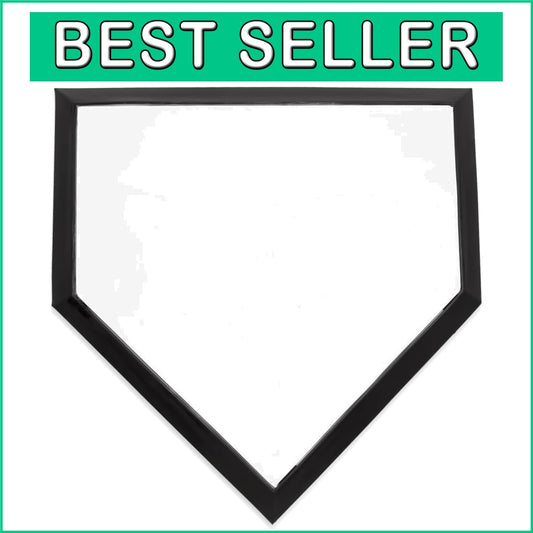 Universal Baseball Home Plate with Metal Anchor and Spikes for All Skill Levels