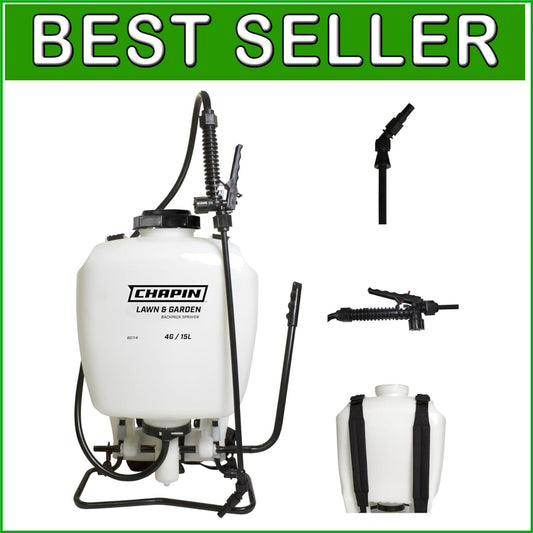 4-Gallon Backpack Sprayer with 3-Stage Filtration for Garden Care & Pest Control