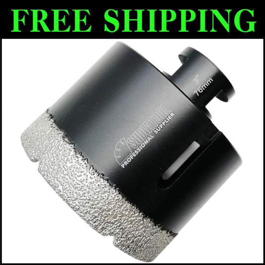 Durable Diamond Hole Saw 76mm for Porcelain, Tile & Stone - Best Performance
