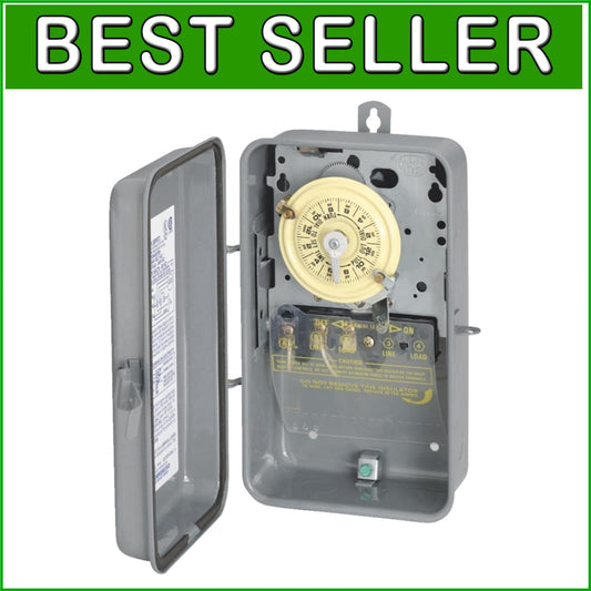 Weatherproof 120V Mechanical Time Switch with 12 Settings for Outdoor Use