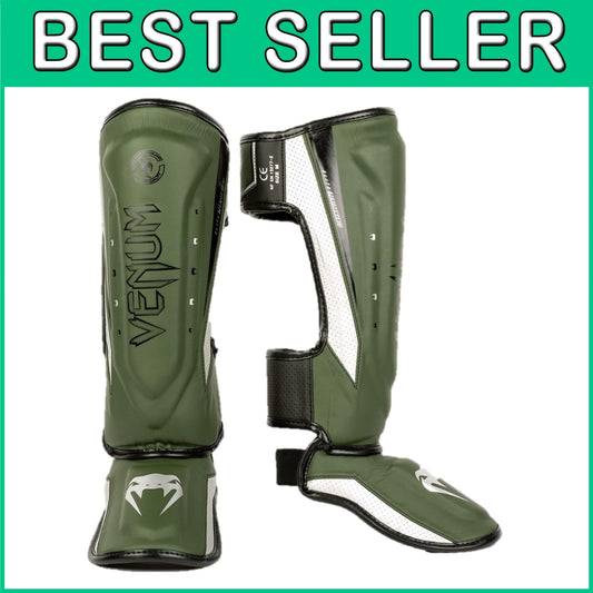 Elite Evo Muay Thai Shin Guards - Premium Leather with Superior Shock Absorption