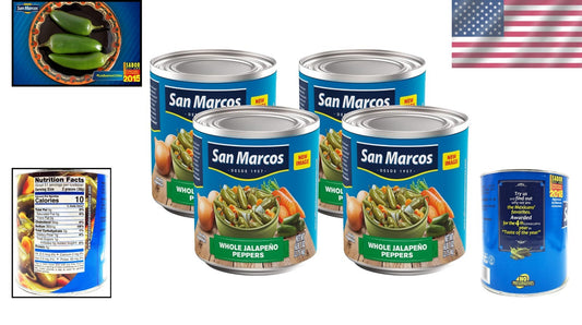 6 Lb Whole Jalapeños - All-Natural, Kosher Certified, Flavor-Enhancing Peppers