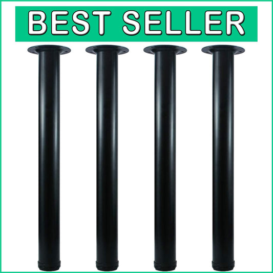22-Inch Adjustable Metal Desk Legs - Set of 4 for Modern Furniture Enhancements