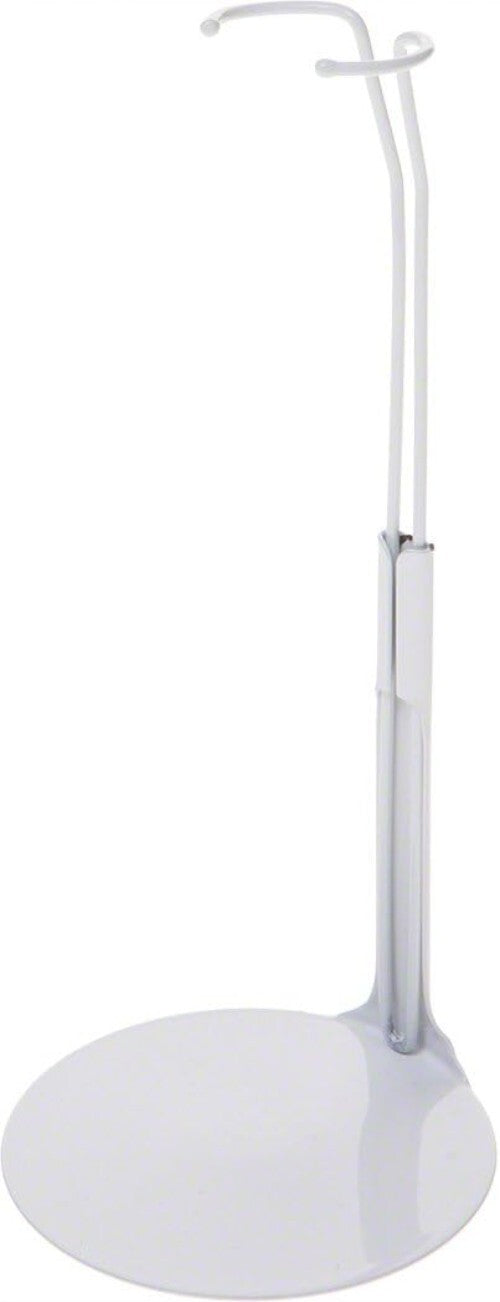 No-Assembly Required White Doll Stands - Box of 12 for Fashion Collectibles